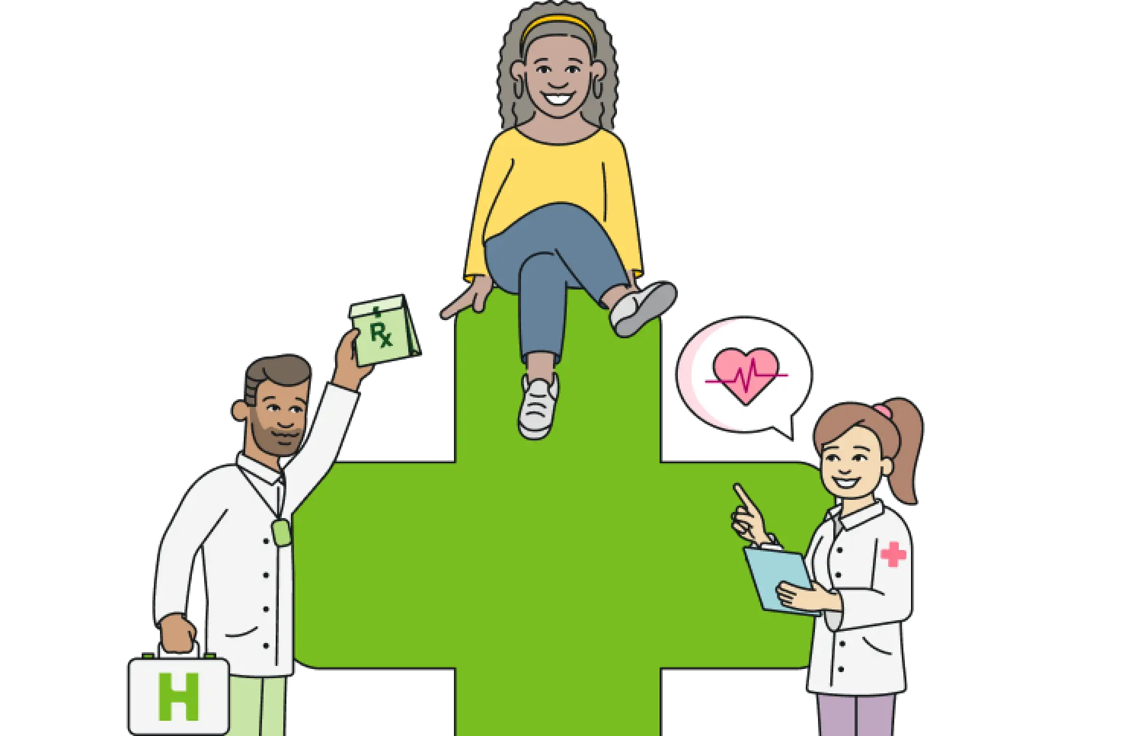 Female doctor using tablet in office setting